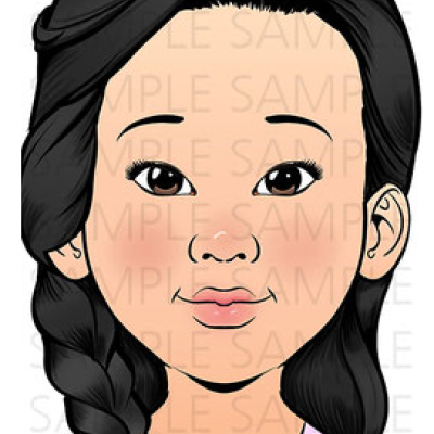 Sparkling Face Practice Board - Julia Sparkling Face Practice Board - Julia